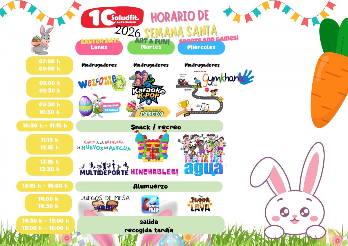 Horario escolar Animales selva Infantil Verde (2)